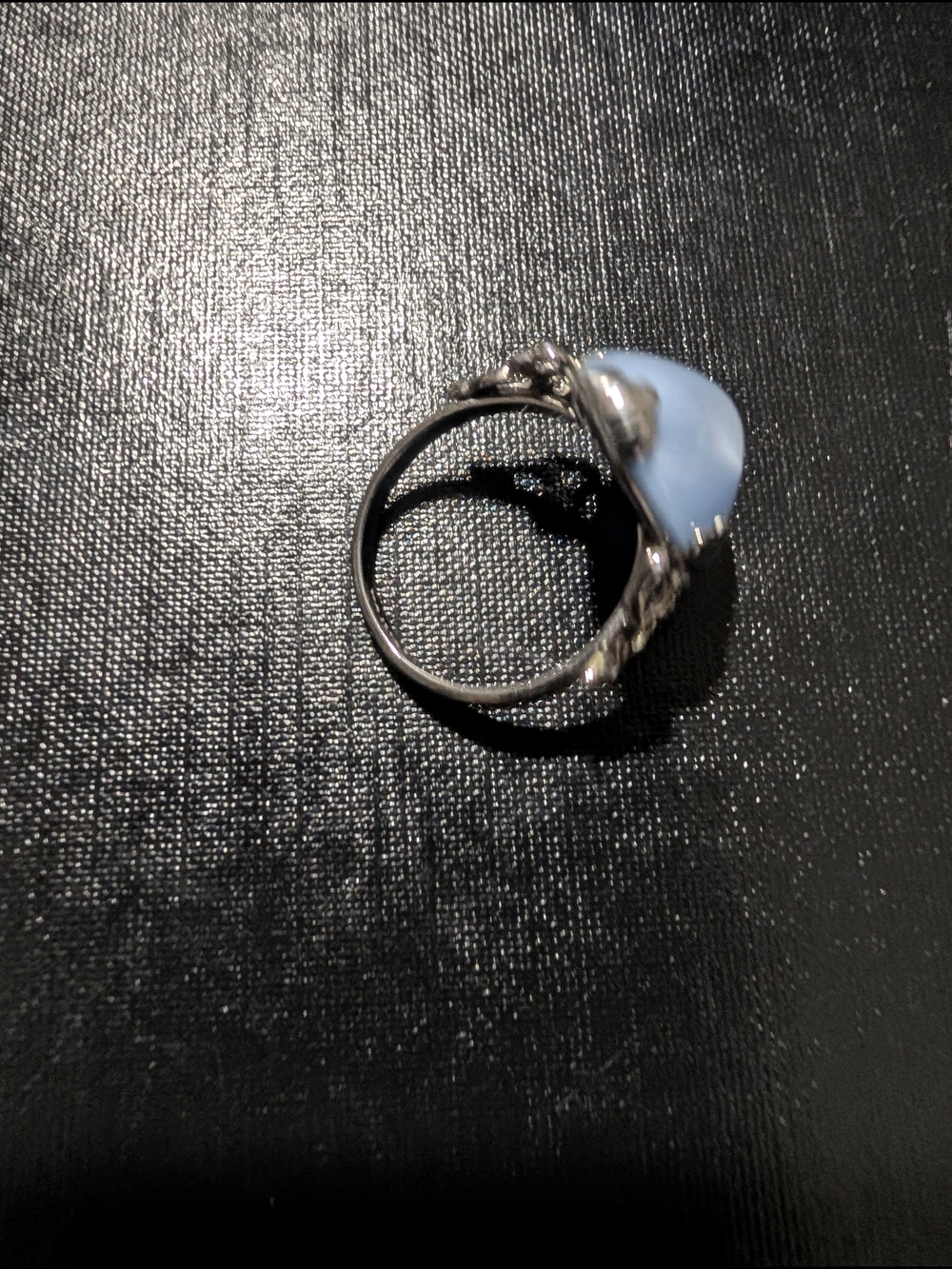 Avon Blue Stone Silver-Tone Statement Ring - Women Jewelry - Picture 2 of 3